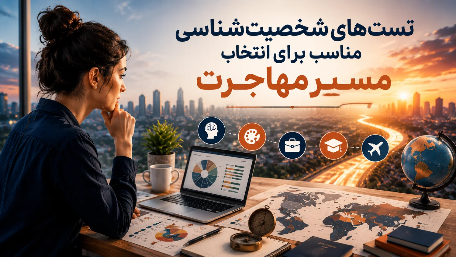 تست‌های شخصیت‌شناسی برای انتخاب مسیر مناسب مهاجرت