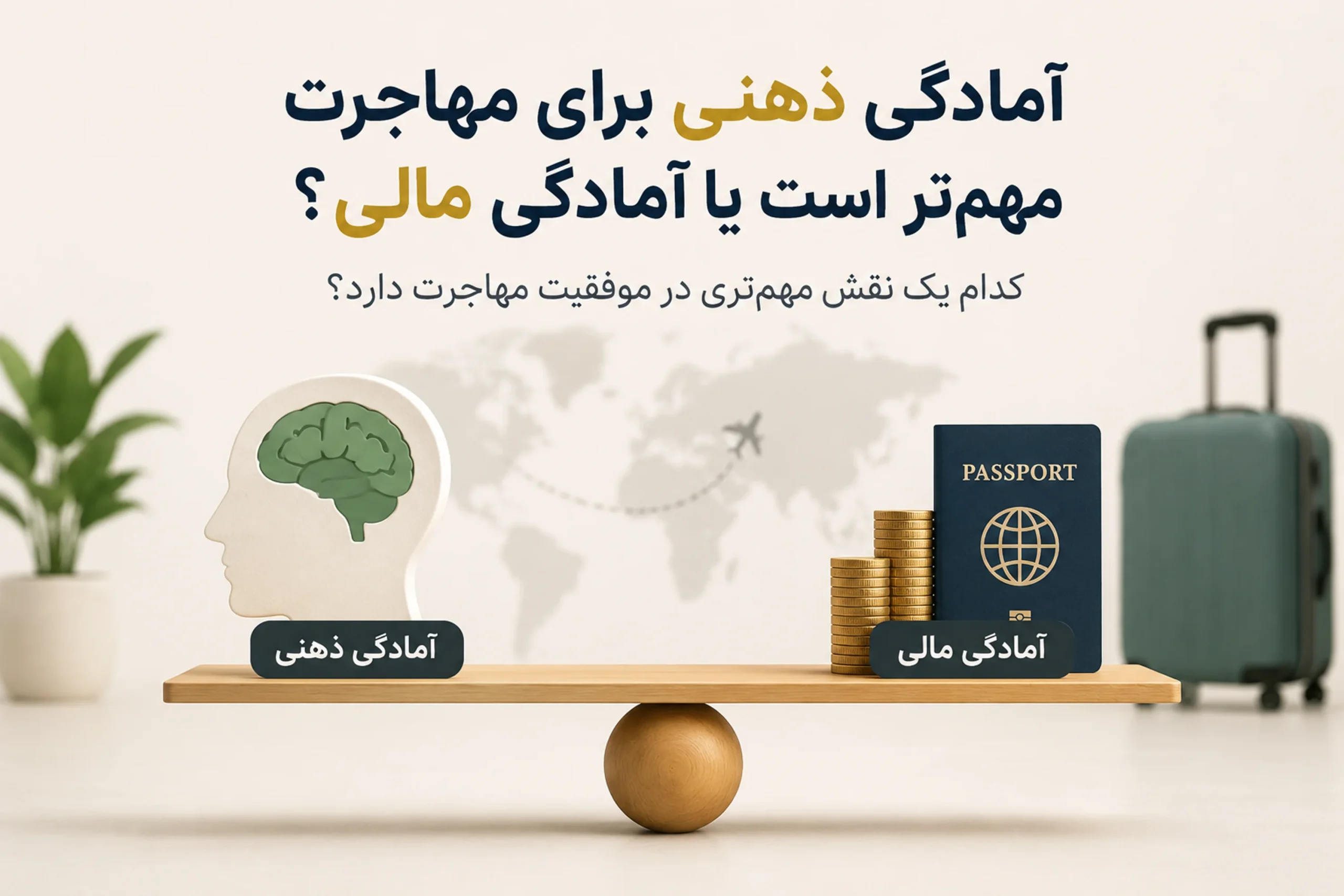 آمادگی ذهنی برای مهاجرت مهم‌تر است یا آمادگی مالی؟